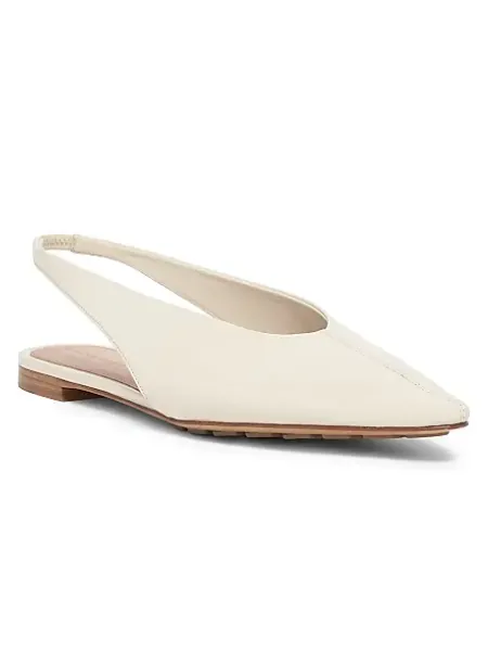 Leather Slingback Flats